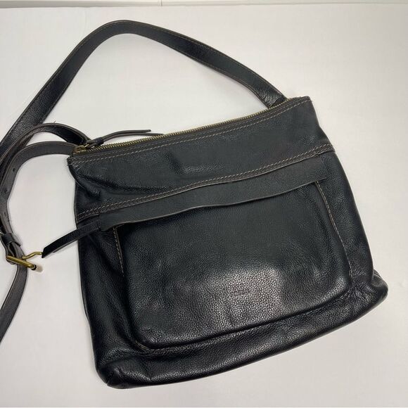 Fossil Black Leather Crossbody Bag - Picture 3 of 10